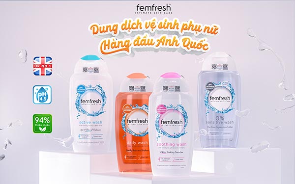 Femfresh - Dung dịch vệ sinh cao cấp từ Anh quốc
